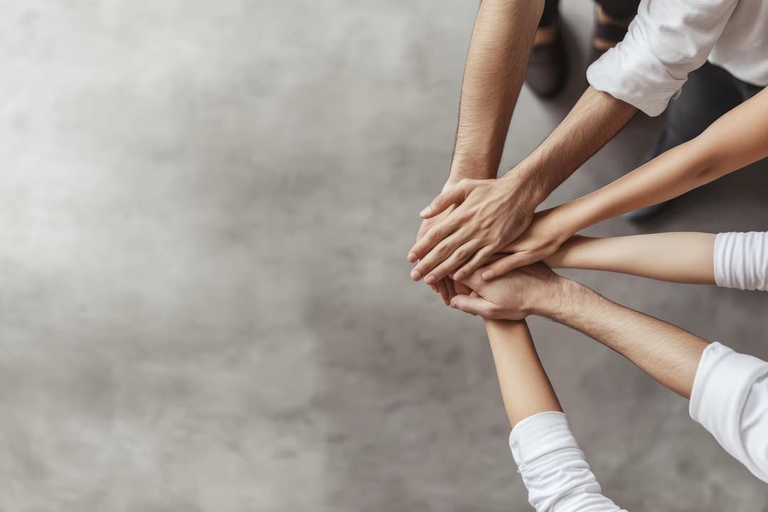 Hands together